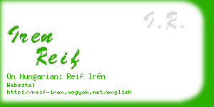 iren reif business card